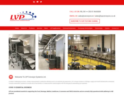 Conveyors.ie(Conveyor Systems Provider in Ireland & UK) Screenshot