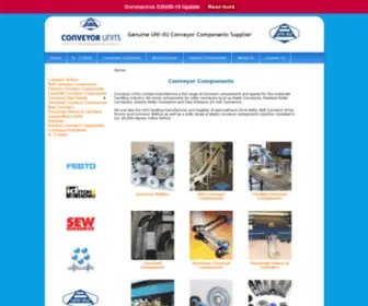 Conveyorspares.co.uk(Conveyor Components and Spares from Conveyor Units Limited) Screenshot