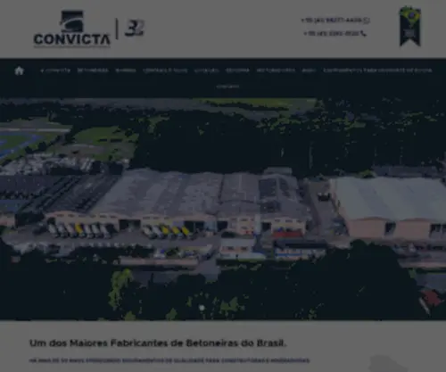 Convicta.com.br(Equipamentos para Concreto Curitiba) Screenshot