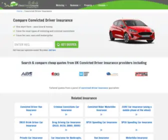 Convictioninsure.co.uk(Convicted driver insurance) Screenshot