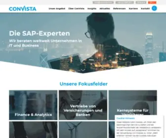 Convista.de(Global SAP consulting for optimized IT processes) Screenshot