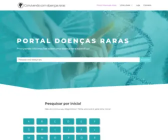 Convivendocomdoencasraras.com.br(Portal doenças raras) Screenshot