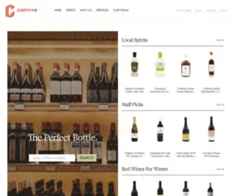 Convivewines.com(Convive Wine and Spirits) Screenshot