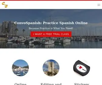 Convospanish.com(Practice Spanish Online) Screenshot