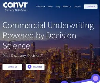 Convr.com(Data, Discovery, Decision) Screenshot