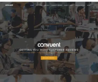 Convuent.com(Generate more authentic reviews and reduce the impact of negative ones with Convuent) Screenshot