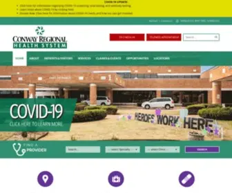 Conwayregional.org(Conway Regional Health System) Screenshot