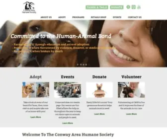 Conwayshelter.org(Conway Humane Society) Screenshot