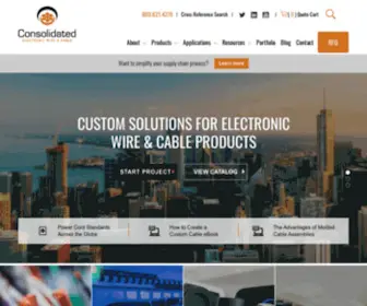 Conwire.com(Manufacturer of Standard & Custom Electronic Wire & Cable) Screenshot