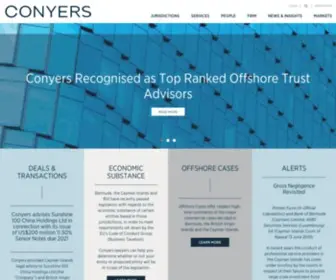 Conyers.com(Award Winning Global Offshore Law Firm) Screenshot