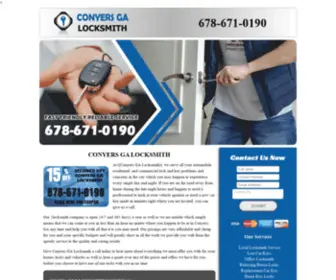 Conyerslocksmith.com(Conyers GA Locksmith) Screenshot