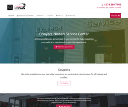Conyersnissanservice.com(Nissan Service & Maintenance) Screenshot