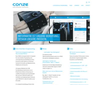 Conze.com(User Interface Engineering) Screenshot