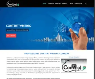 Conzeal.biz(Professional Content Writing Services) Screenshot