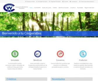 Cooadams.com.co(Cooperativa Multiactiva Cooadams. Cooperativa de aporte y crédito) Screenshot