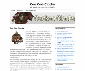 Coocooclocks.org(Cuckoo Clocks on Sale) Screenshot