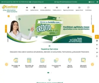 Coofinep.com(Cooperativa Financiera) Screenshot