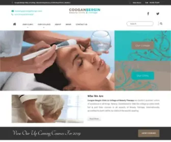 Cooganbergin.com(Coogan Bergin Clinic & College of Beauty Therapy Courses Dublin) Screenshot