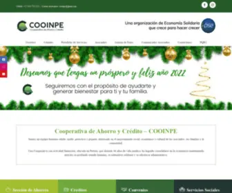 Cooinpe.com(Cooperativa de Ahorros y Crédito) Screenshot