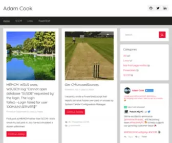 Cookadam.co.uk(Adam Cook) Screenshot