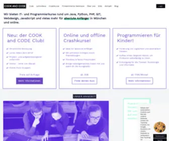 Cookandcode.org(Programmierkurse für absolute Anfänger in München) Screenshot
