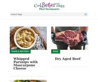 Cookbetterthan.com(Cook Better than Most Restaurants) Screenshot