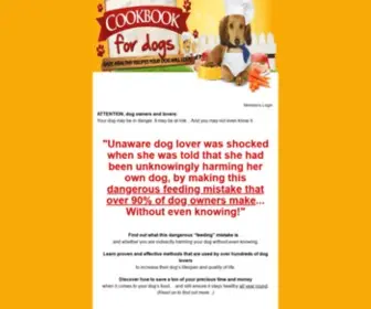 Cookbookfordogs.com(CookBook For Dogs) Screenshot
