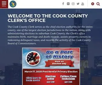 Cookcountyclerk.com(Cook County Clerk's Office) Screenshot