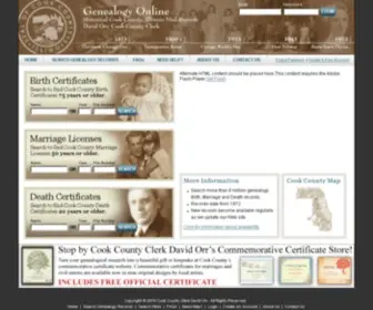 Cookcountygenealogy.com(Cookcountygenealogy) Screenshot