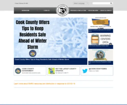 Cookcountyhomelandsecurity.org(Emergency Management and Regional Security) Screenshot