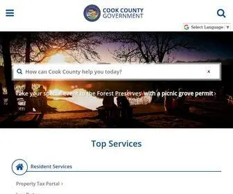 Cookcountyil.gov(Cook County Government) Screenshot