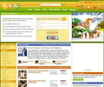 Cookeatshare.com(Easy Food Recipes & Cooking Tips at the CookEatShare Network) Screenshot