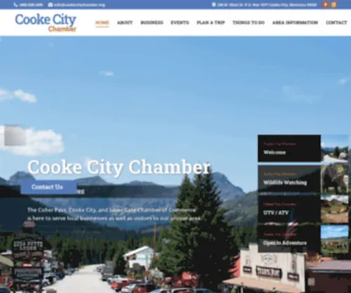Cookecitychamber.org(Cooke City) Screenshot