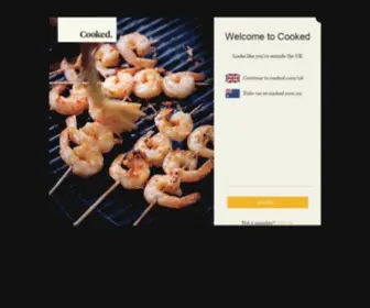 Cooked.com(Cooked, an ever-expanding cookbook library online) Screenshot
