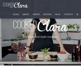 Cookedwithclara.com(Cooked With Clara) Screenshot