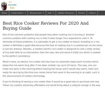 Cookeradviser.com(Rice Cooker Reviews) Screenshot