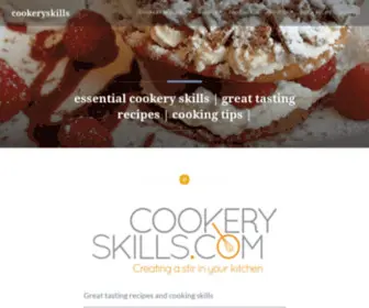 Cookeryskills.com(Essential cookery skills) Screenshot