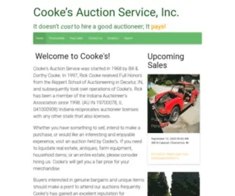 Cookesauction.com(Cooke's Auction Service) Screenshot