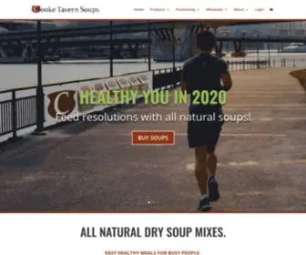 Cooketavernsoups.com(All natural gourmet soup mixes) Screenshot