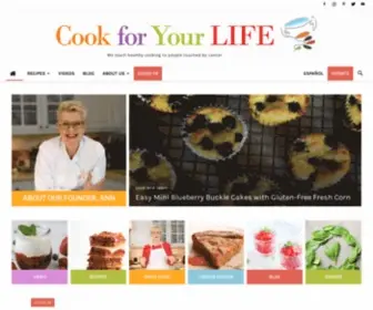 Cookforyourlife.org(Healthy Cooking for Cancer Patients) Screenshot