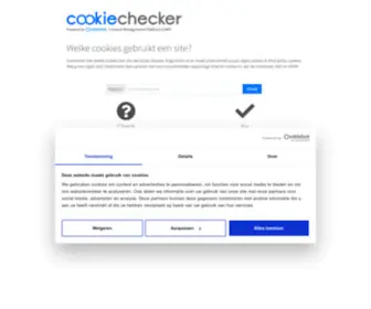 Cookiechecker.nl(Check hoeveel cookies een site gebruikt) Screenshot