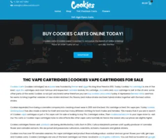 Cookiescartsla.com(Cookies carts the official cookies cartridge site) Screenshot