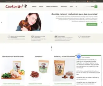 Cookieswil.com(Comida natural para Perros y Gatos ¡100% Naturales) Screenshot