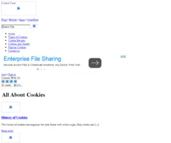 Cookietaste.com(Cookie Taste) Screenshot