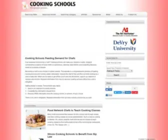 Cooking-Schools.us(Cooking Schools) Screenshot