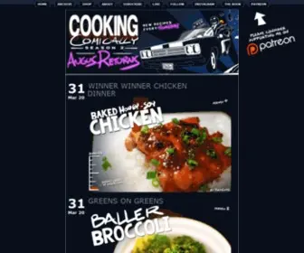 Cookingcomically.com(May the Food be with you) Screenshot