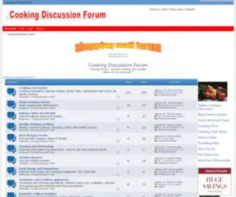 Cookingdiscussion.com(Cooking Discussion Forum) Screenshot