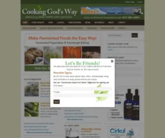 Cookinggodsway.com(Obtaining better health with God foods) Screenshot