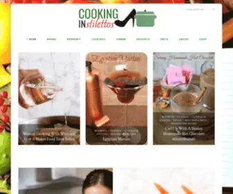 Cookinginstilettos.com(Cooking in Stilettos) Screenshot
