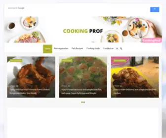 Cookingprof.com(Cooking Prof) Screenshot